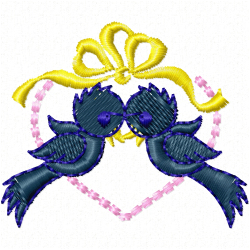 Small Birds Embroidery Design 2